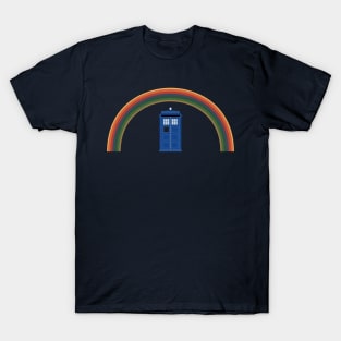 TARDIS and rainbow T-Shirt